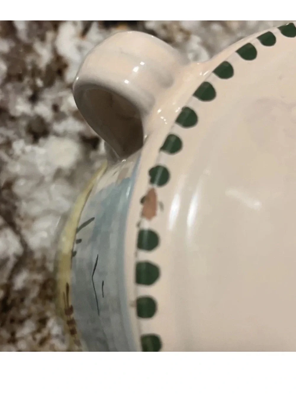 Vintage Nieman Marcus Lamas Pottery Italy Handmade Terracotta Bean Pot - NICE!